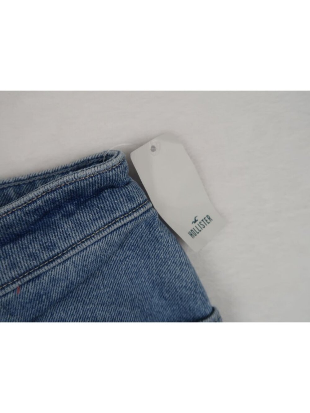 ✨3/$30 NWT Hollister 12 Short Curvy Ultra High-Rise Dad Jeans Light Blue Denim - Picture 6 of 7